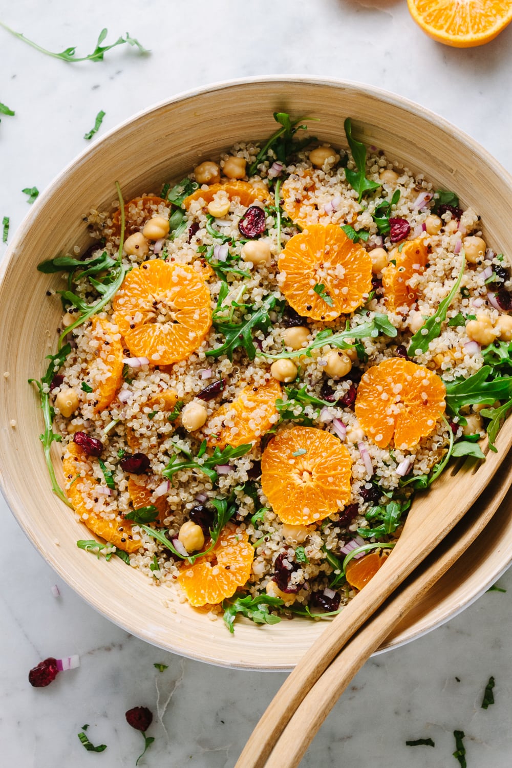 Quinoa Salad with Orange, Cranberry & Mint - The Simple Veganista