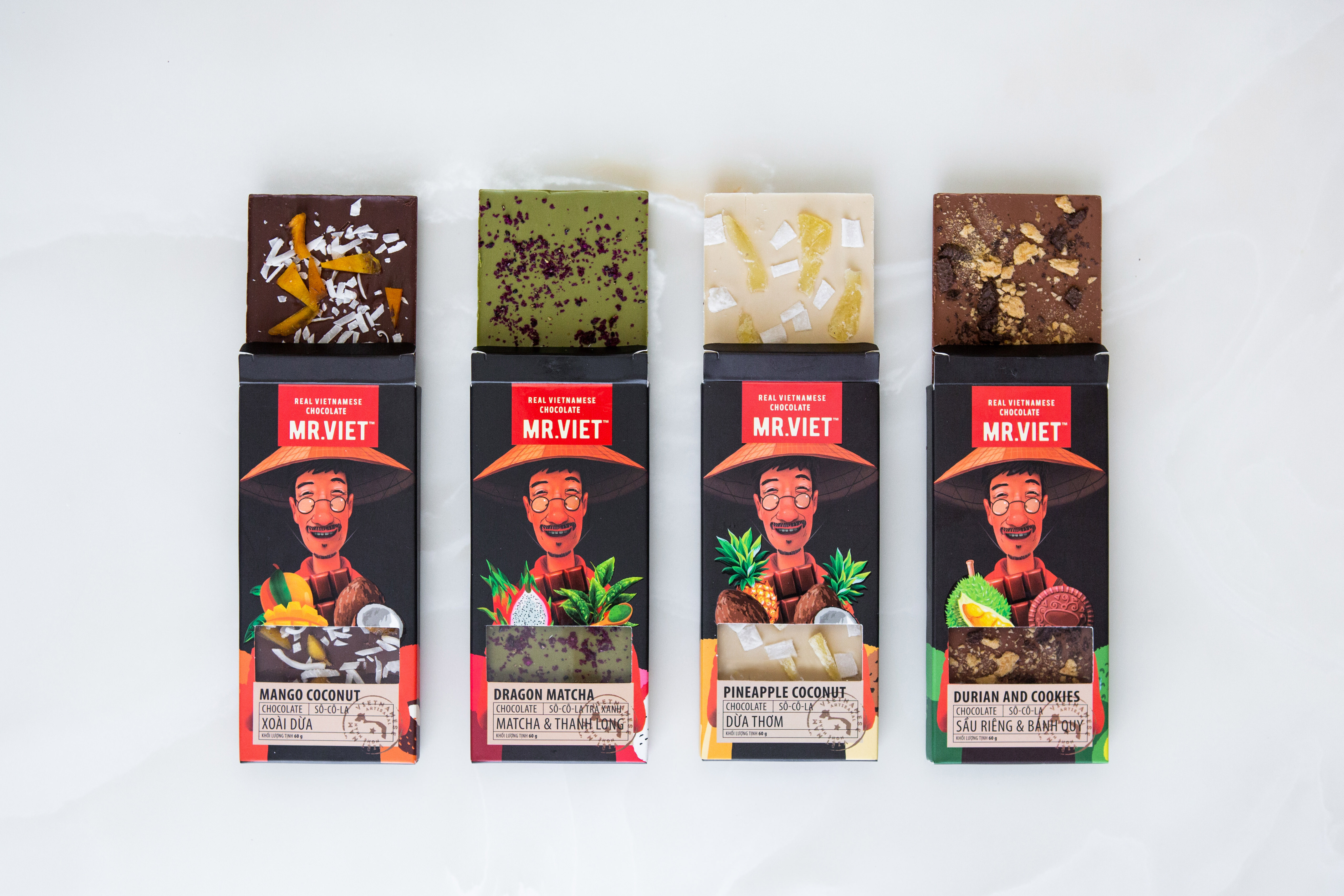 Socola Xoài Dừa Mr.Viet 60g – Mango Coconut Chocolate 60g