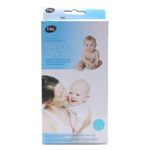 Nappy Bag Scented 100Pk 2Asst