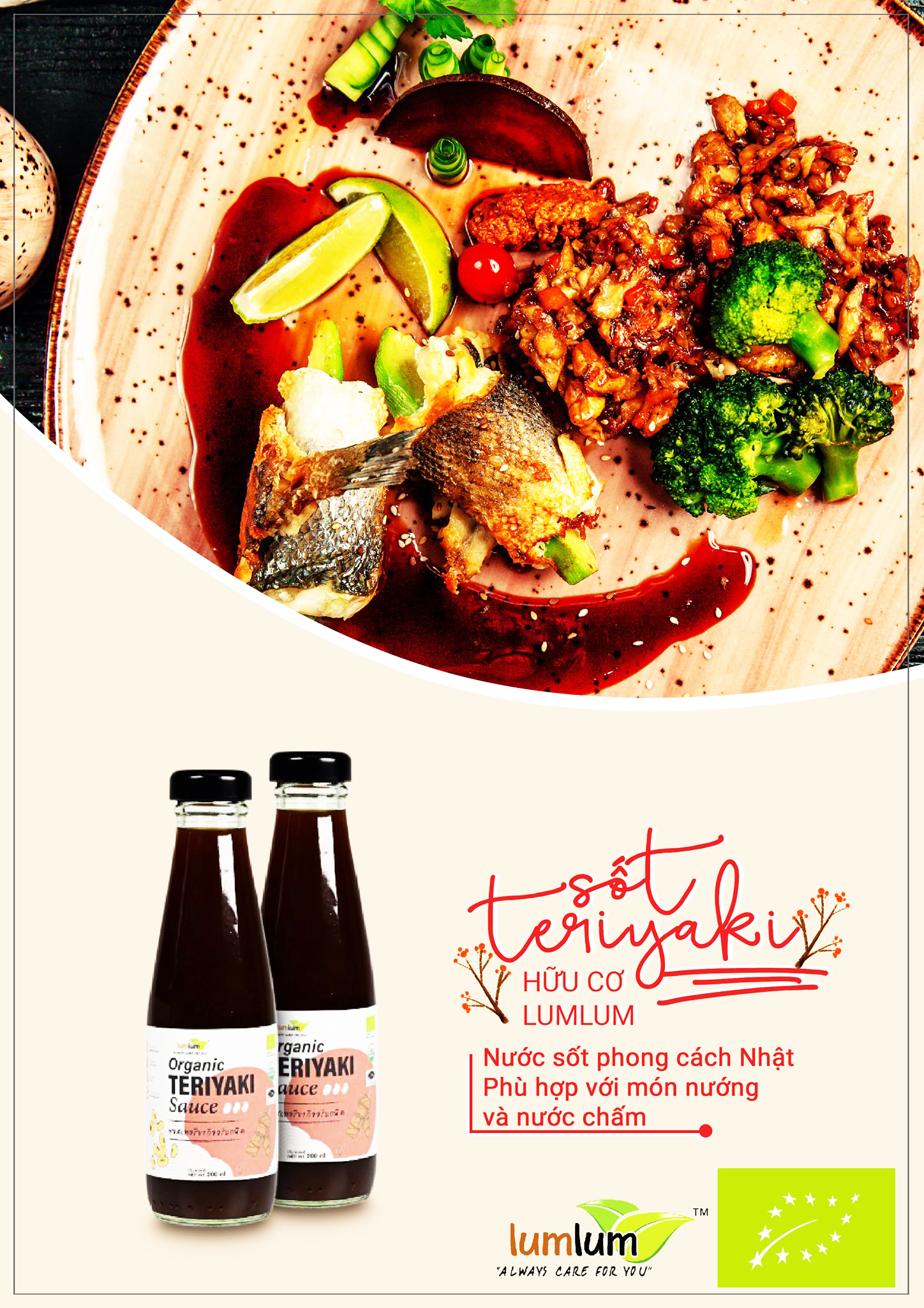 Sốt Teriyaki Hữu Cơ – Lumlum Organic Teriyaki Sauce 200ml