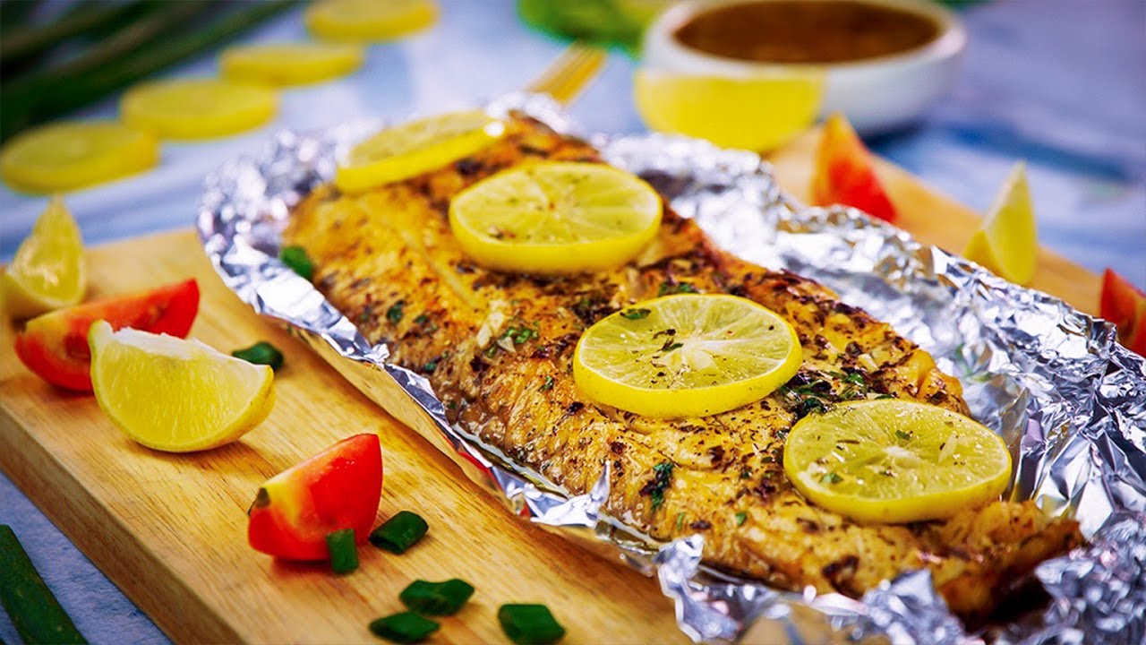 Baked Fish In Foil Recipe By SooperChef - YouTube