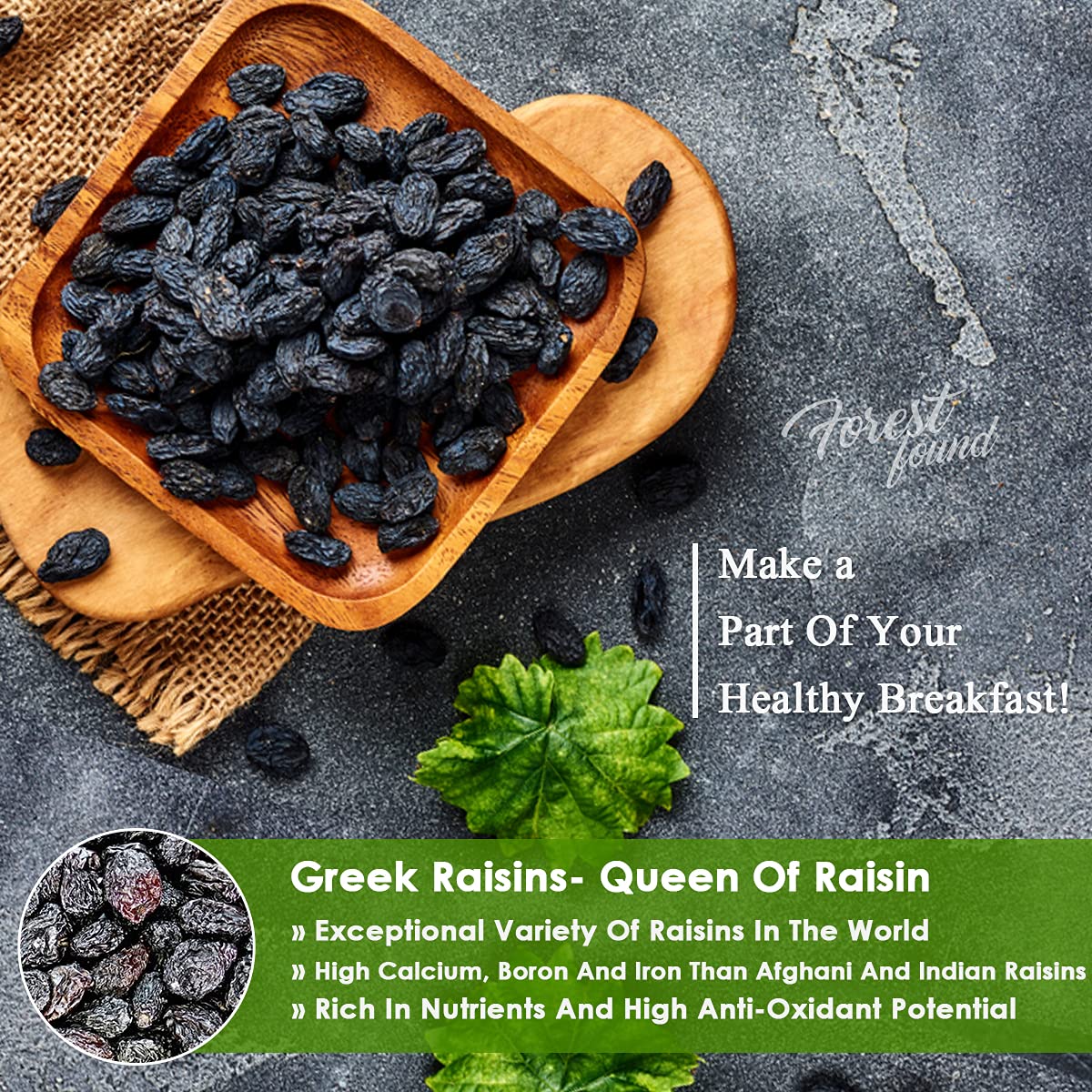 Forest Found Greek Seedless Black Raisins (900 Gm) | Dried Kishmish Without  Seeds, Dry Grapes| Kali Kismis Dry Fruits | Kali Darakh : Amazon.in:  Grocery & Gourmet Foods
