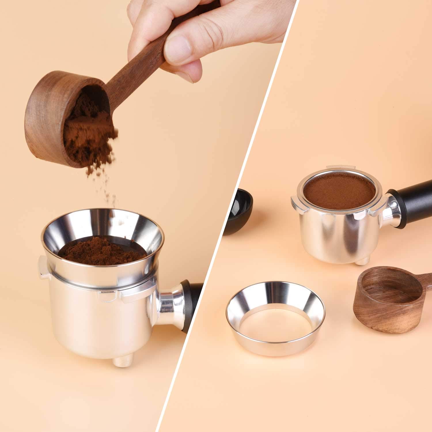 Mua 51mm Espresso Dosing Funnel, MATOW Stainless Steel Coffee Dosing Ring Compatible with 51mm Portafilter (51mm) trên Amazon Mỹ chính hãng 2022 | Fado