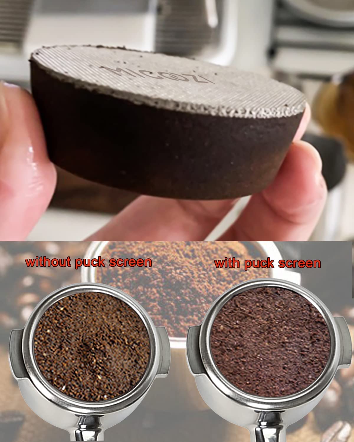 Buy MIGOOZI 49mm Espresso Puck Screen, 1.7mm Thickness 100μm Stainless Steel Professional Barista Coffee Filter Mesh Plate for Espresso Portafilter Filter Basket (49mm), Silver Online at Lowest Price in Singapore. B09KC61BSM