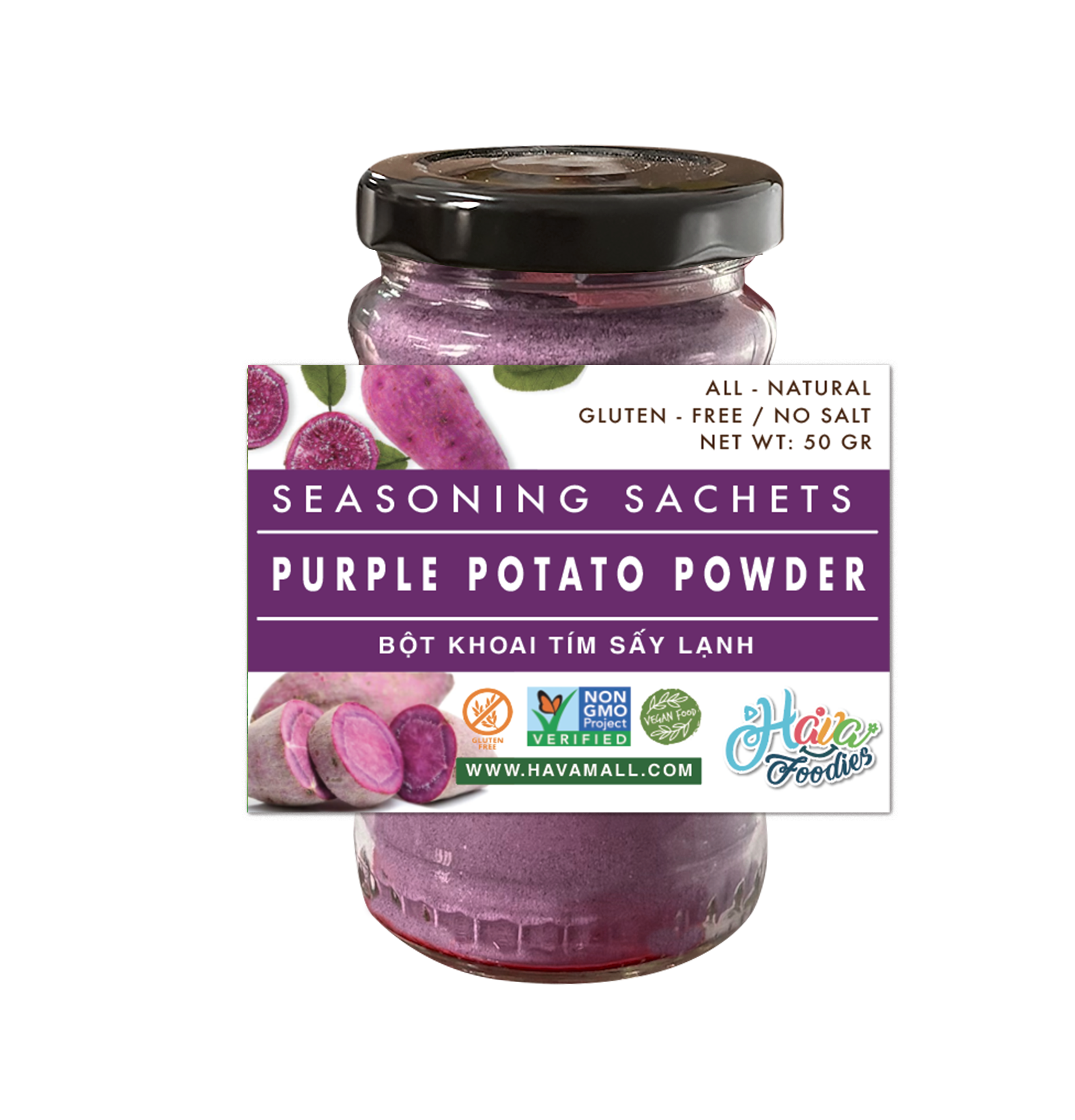 Bột Khoai Lang Tím Sấy Lạnh Havafoodies 50g - Purple Potato Powder ...
