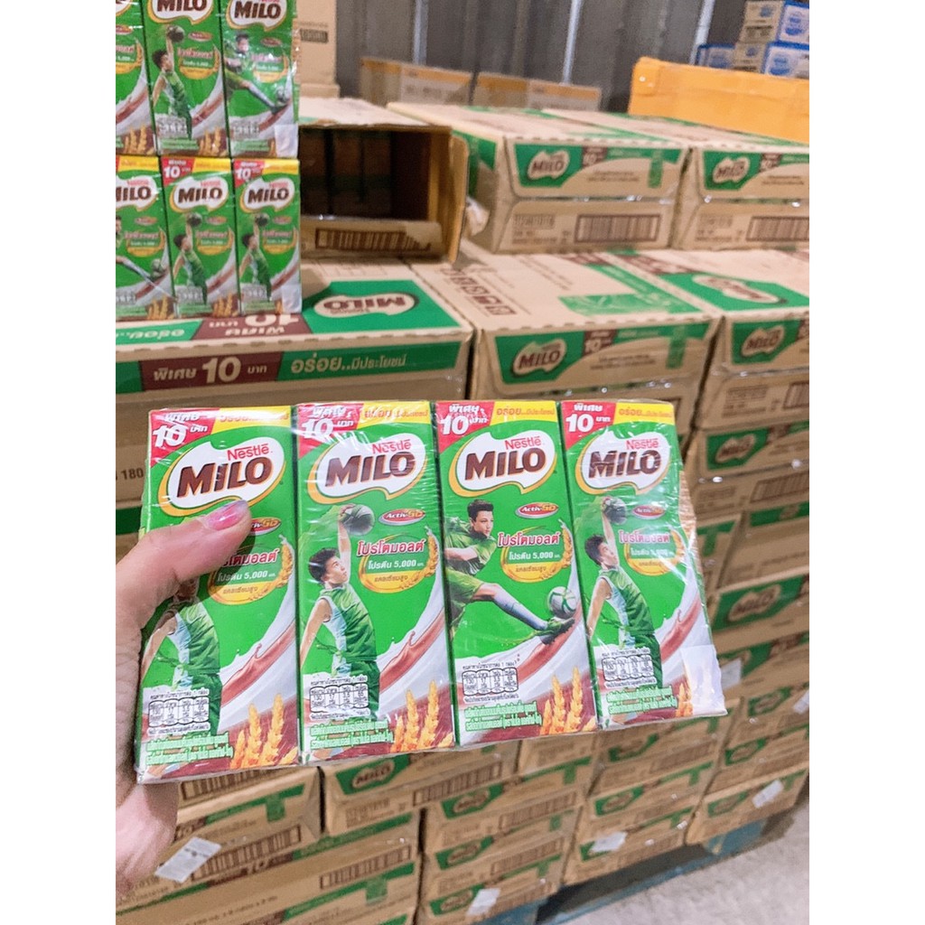 Sữa Milo Thái Lan 180ml Thùng 48 Hộp Cho Trẻ Trên 2 Tuổi Vị Ngon Khó Cưỡng