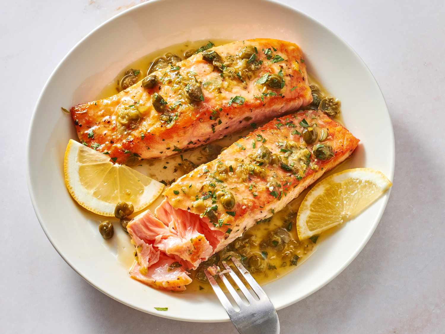 7-Minute Salmon Piccata