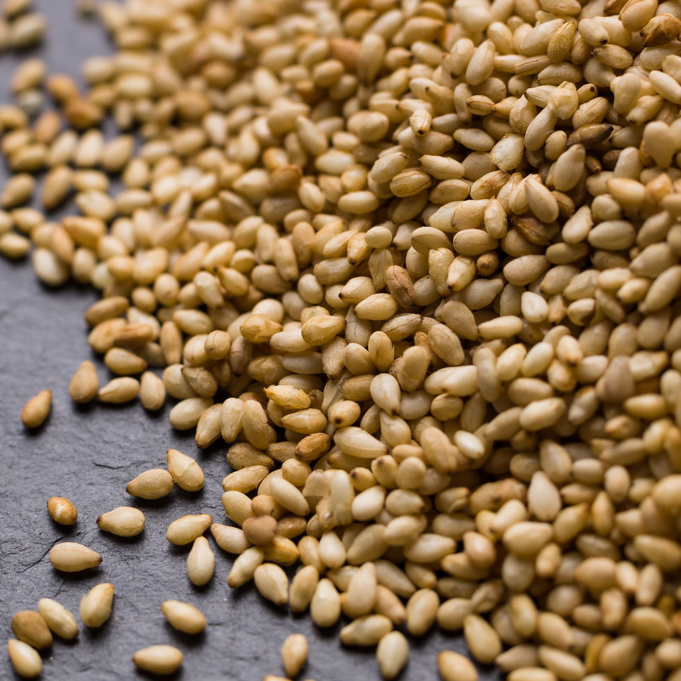 Roasted White Sesame Seeds 150g | Emma Basic