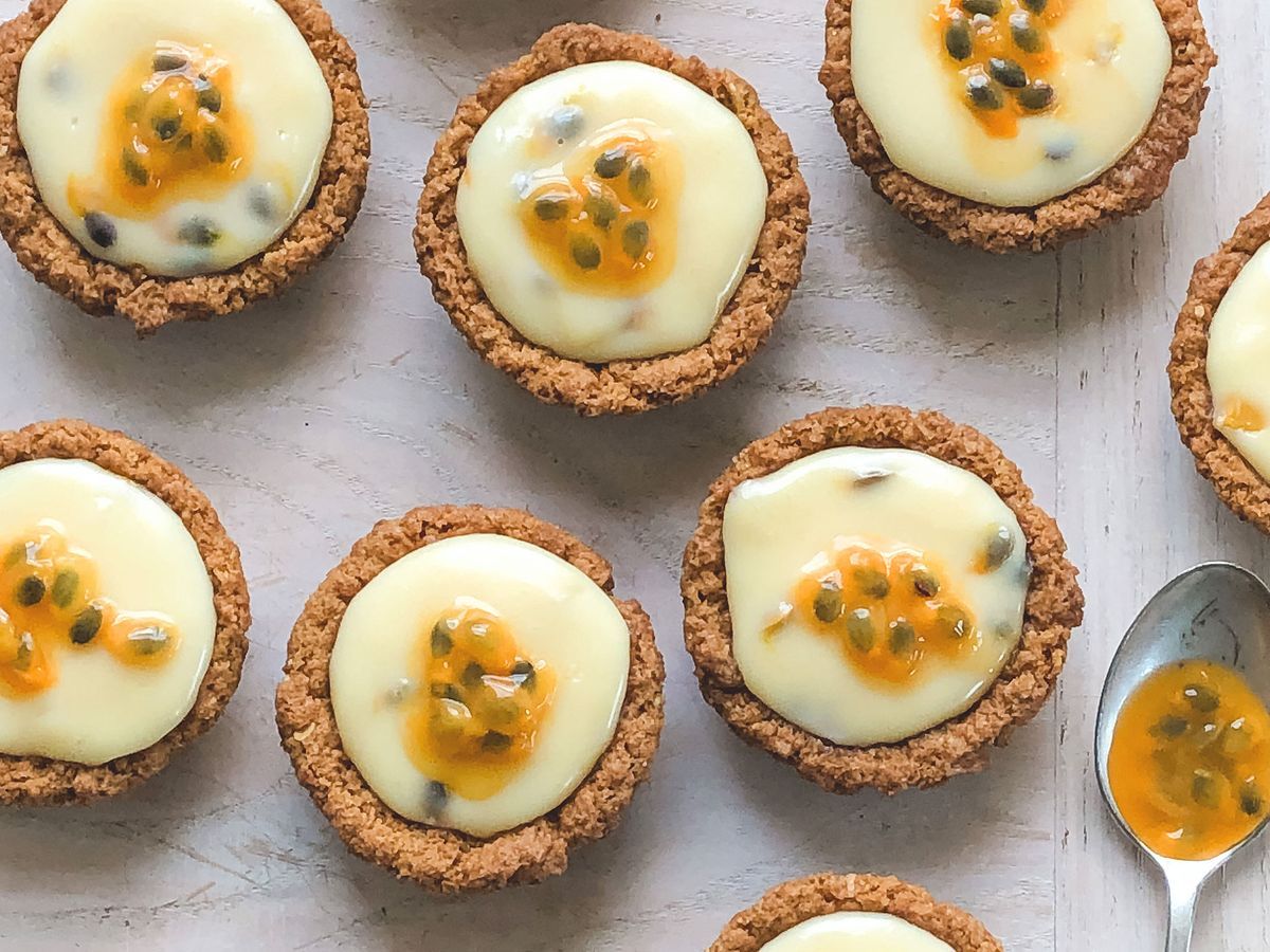 Mini passionfruit condensed milk tarts recipe
