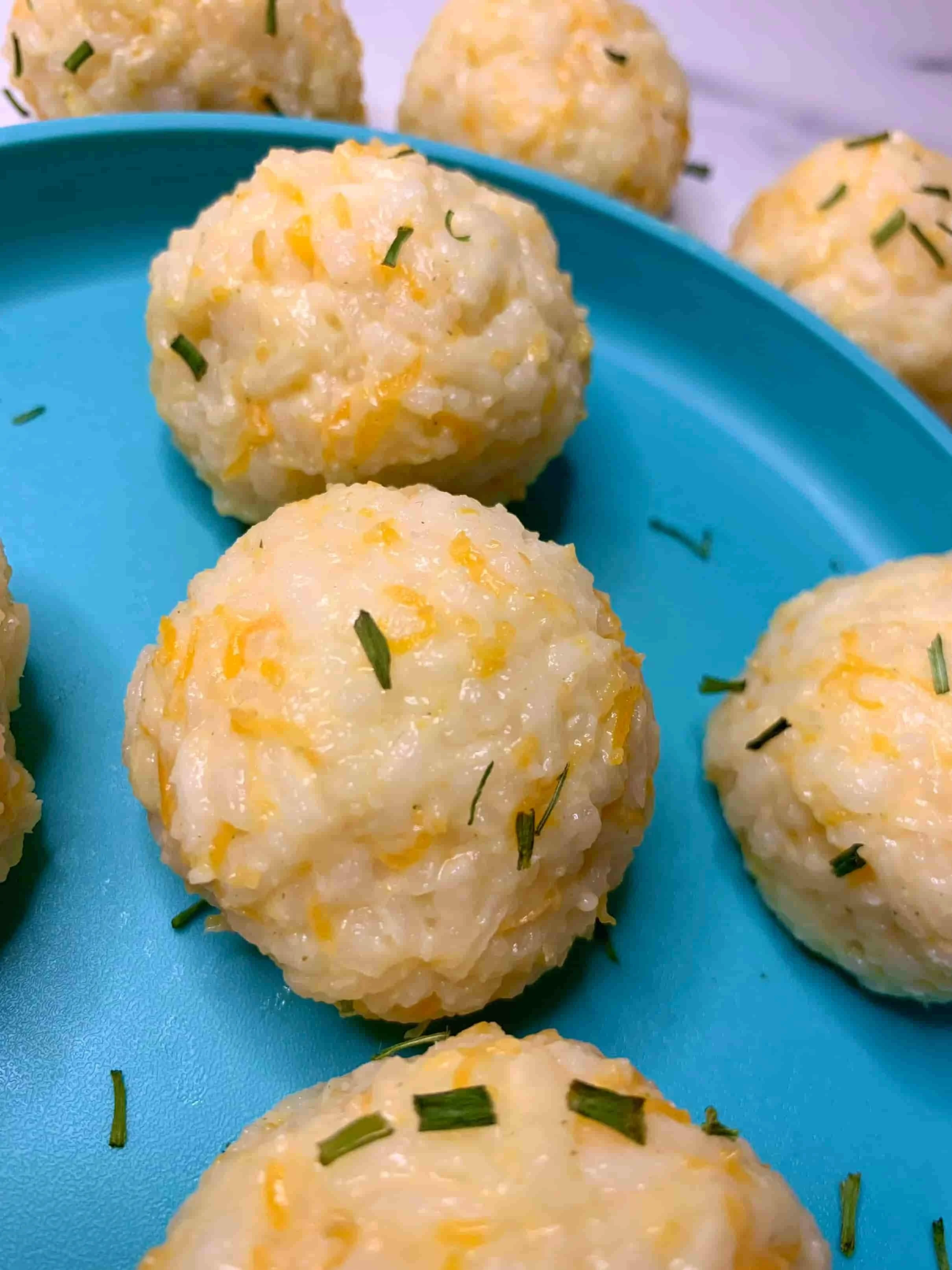 Cheesy Rice Balls - Baby Led Weaning Recipe
