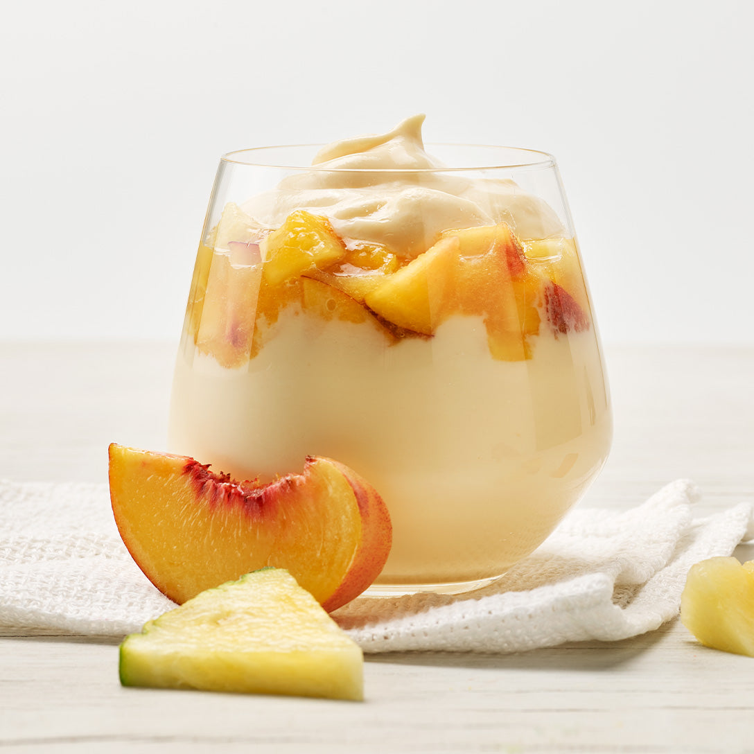 Greek Style Peach & Pineapple Yogurt | EasiYo UK