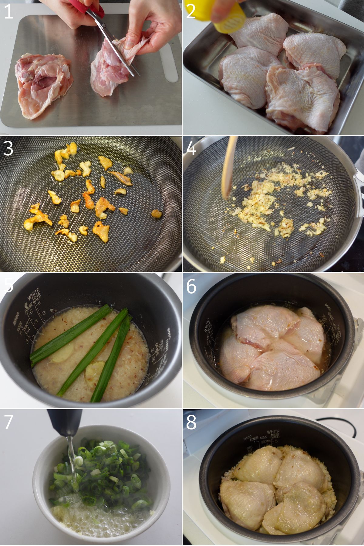 Rice Cooker Hainanese Chicken Rice - Okonomi Kitchen