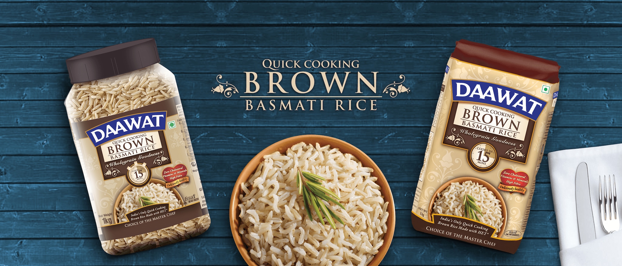 Daawat Quick Cooking Brown Basmati Rice in Mumbai at best price by Mangilal Chelaram Stores - Justdial