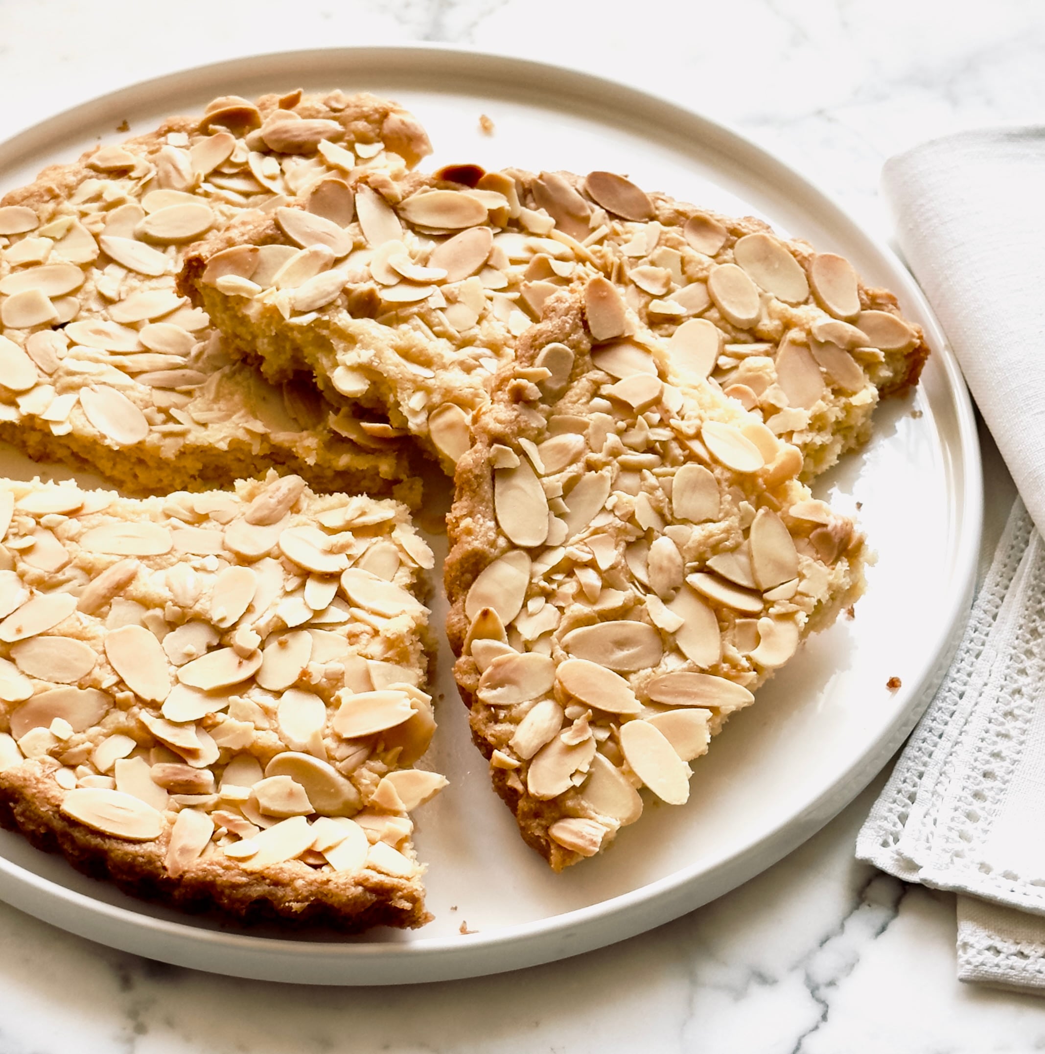 Giant Almond Shortbread Cookie