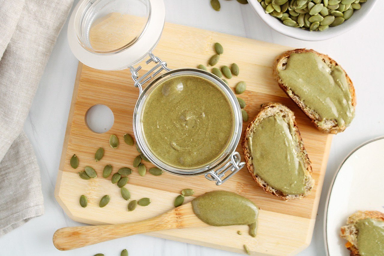 How to Make Pumpkin Seed Butter - Plant Based Jess