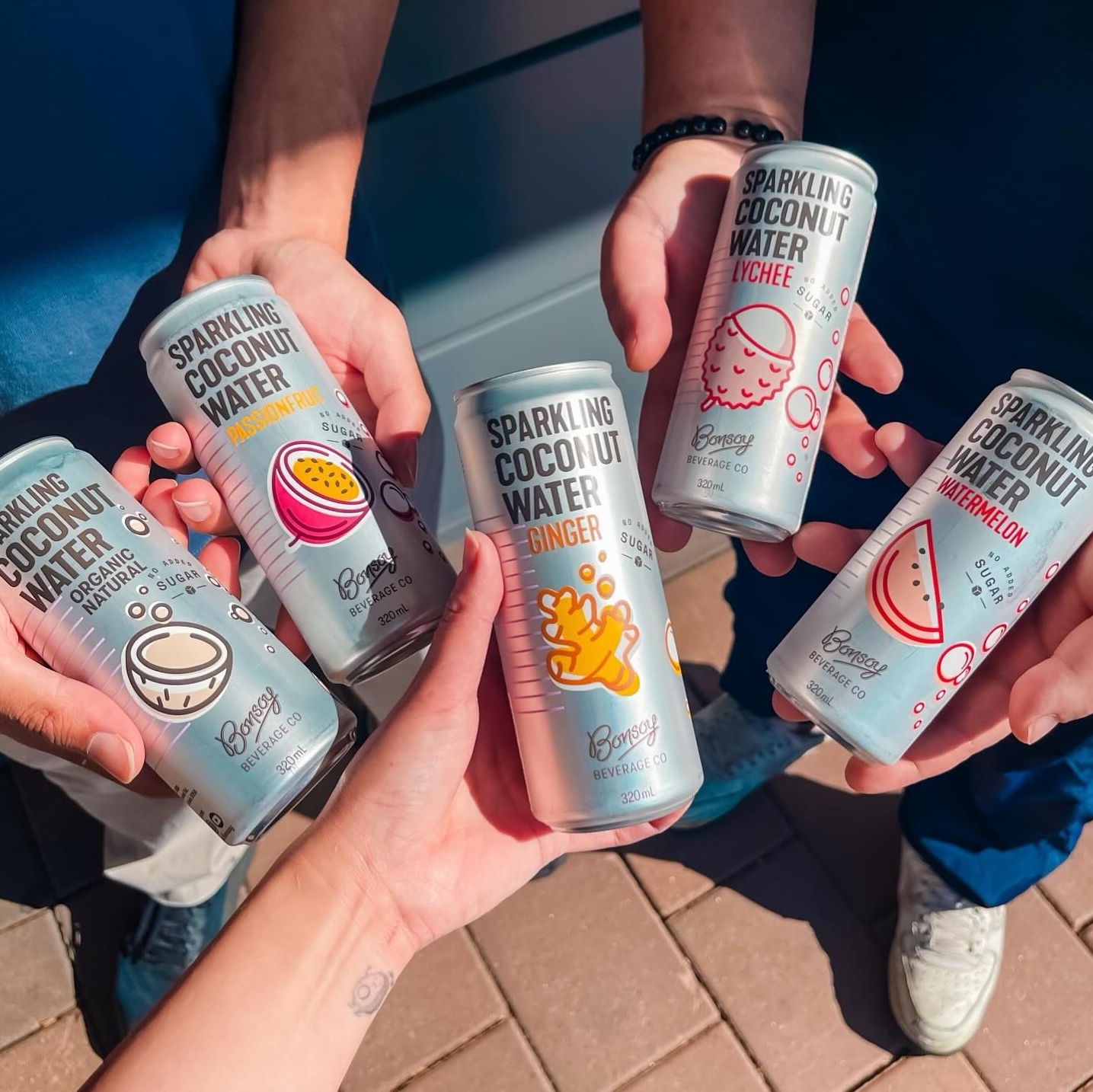 Bonsoy OrgNatural Sparkling Coconut Water Original 320m